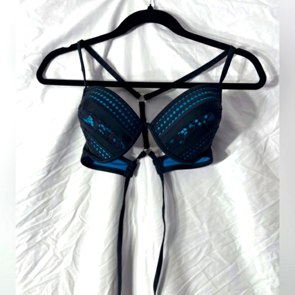 Teal and black womens top by time and true - Picture 1 of 2